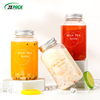Lindo Boba Cups Tarro de té con leche de forma redonda con tapa de metal
