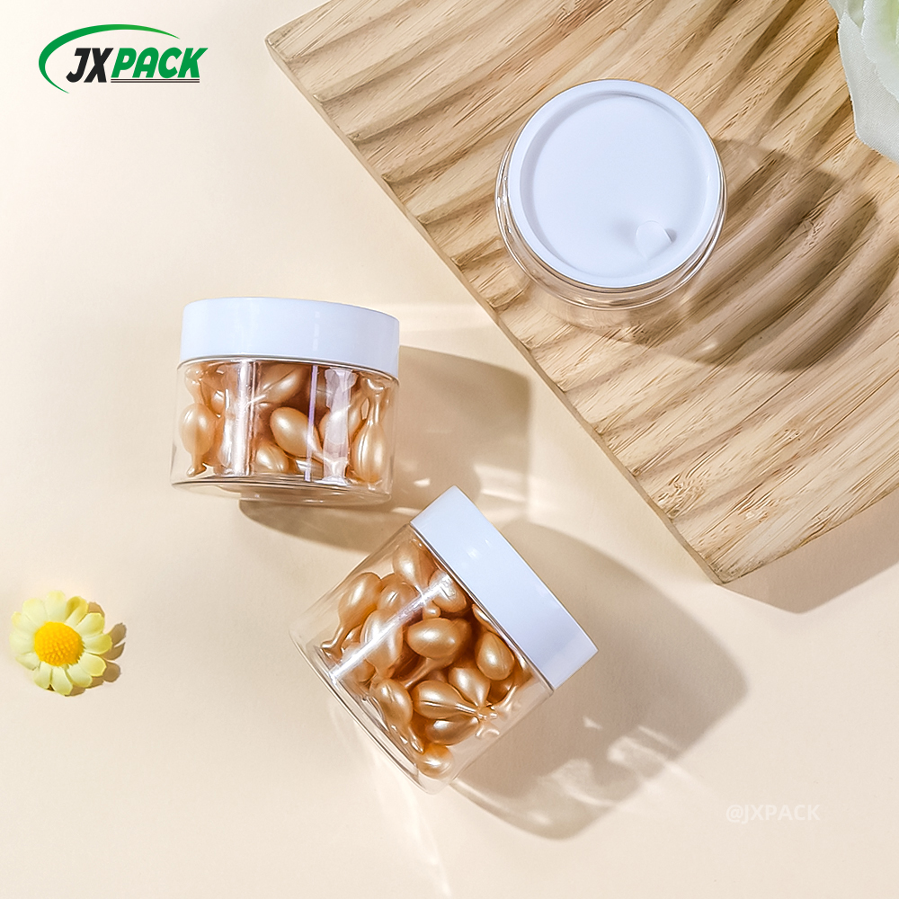 Instock Tarro vacío de mantequilla corporal de diferente capacidad con tapas mate