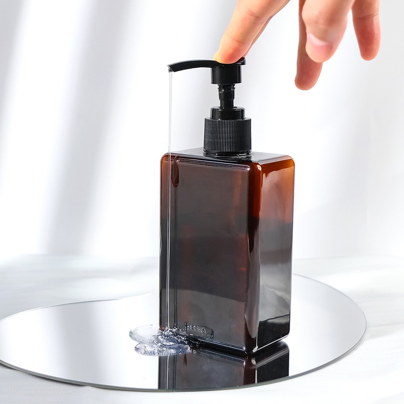 Empaquetado de botella de loción corporal de forma cuadrada de PET de lujo