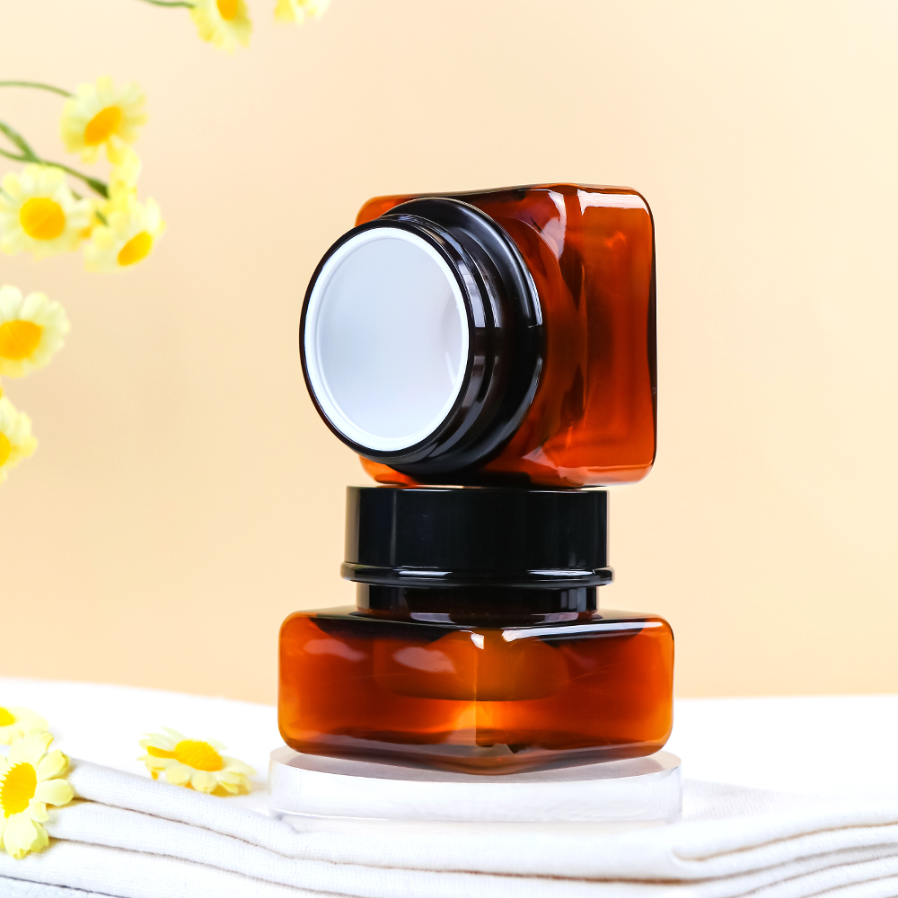 Juego de botellas cosméticas médicas de plástico PET cuadrado