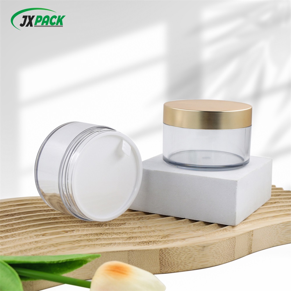 Contenedor de lujo para el cuidado de la piel, tarro de crema de 15 ml con tapa de madera